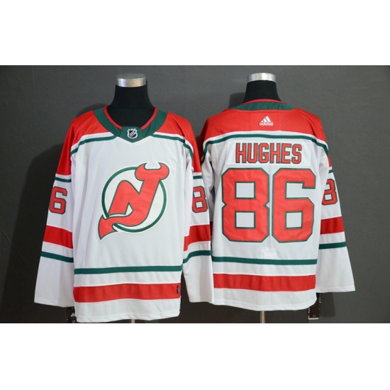 Devils 86 Jack Hughes White Adidas Jersey Devils 86 Jack Hughes White Adidas Jersey
