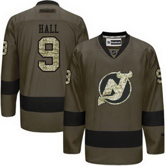 Devils #9 Taylor Hall Green Salute to Service Stitched NHL Jersey Devils #9 Taylor Hall Green Salute to Service Stitched NHL Jersey