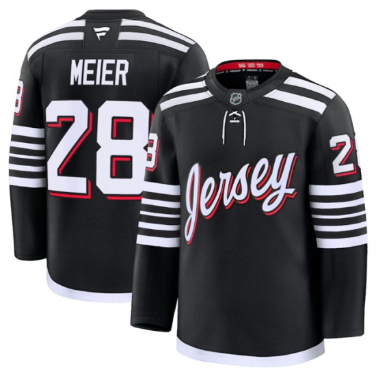 Men New Jersey Devils 28 Timo Meier Black 2024 25 Alternate Stitched Hockey Jersey Men New Jersey Devils 28 Timo Meier Black 2024 25 Alternate Stitched Hockey Jersey