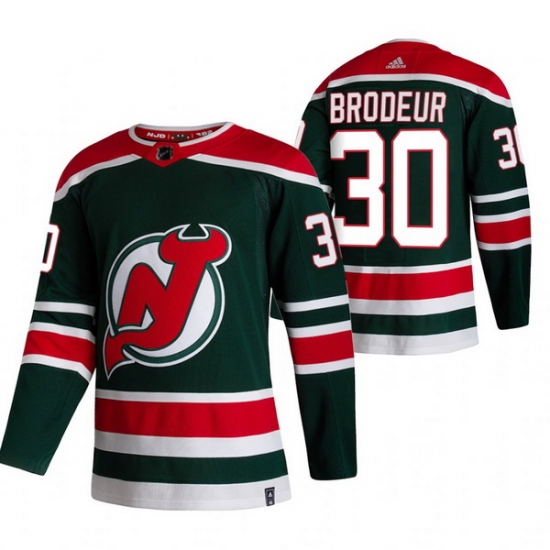 Men New Jersey Devils 30 Martin Brodeur Green Adidas 2020 21 Reverse Retro Alternate NHL Jersey Men New Jersey Devils 30 Martin Brodeur Green Adidas 2020 21 Reverse Retro Alternate NHL Jersey