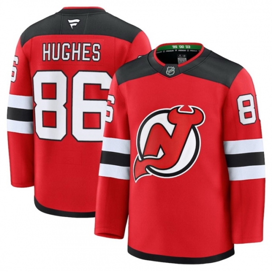 Men New Jersey Devils 86 Jack Hughes Red 2024 25 Home Stitched Hockey Jersey Men New Jersey Devils 86 Jack Hughes Red 2024 25 Home Stitched Hockey Jersey