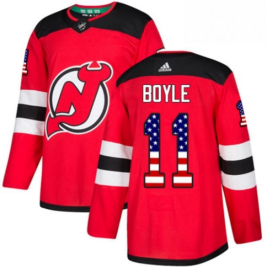 Mens Adidas New Jersey Devils 11 Brian Boyle Authentic Red USA Flag Fashion NHL Jersey Mens Adidas New Jersey Devils 11 Brian Boyle Authentic Red USA Flag Fashion NHL Jersey