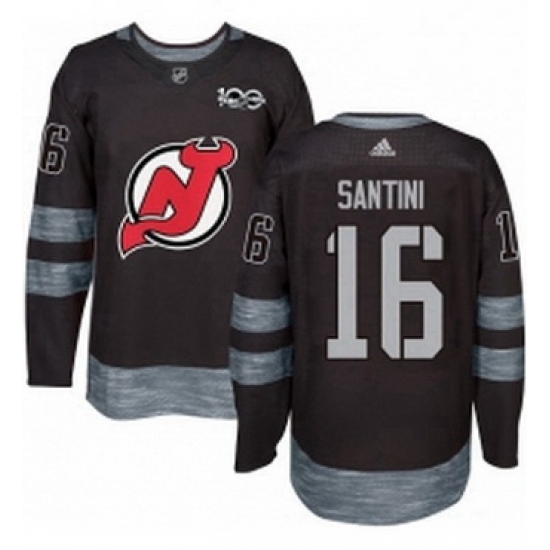 Mens Adidas New Jersey Devils 16 Steve Santini Authentic Black 1917 2017 100th Anniversary NHL Jersey Mens Adidas New Jersey Devils 16 Steve Santini Authentic Black 1917 2017 100th Anniversary NHL Jersey