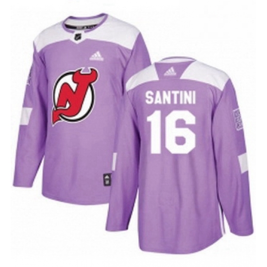 Mens Adidas New Jersey Devils 16 Steve Santini Authentic Purple Fights Cancer Practice NHL Jersey Mens Adidas New Jersey Devils 16 Steve Santini Authentic Purple Fights Cancer Practice NHL Jersey