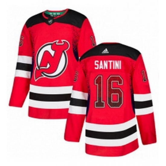 Mens Adidas New Jersey Devils 16 Steve Santini Authentic Red Drift Fashion NHL Jersey Mens Adidas New Jersey Devils 16 Steve Santini Authentic Red Drift Fashion NHL Jersey