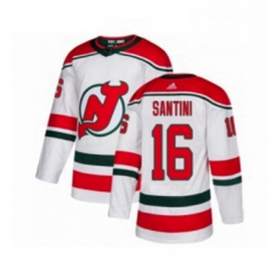 Mens Adidas New Jersey Devils 16 Steve Santini Premier White Alternate NHL Jersey Mens Adidas New Jersey Devils 16 Steve Santini Premier White Alternate NHL Jersey