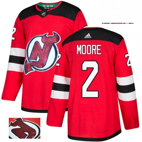 Mens Adidas New Jersey Devils 2 John Moore Authentic Red Fashion Gold NHL Jersey Mens Adidas New Jersey Devils 2 John Moore Authentic Red Fashion Gold NHL Jersey