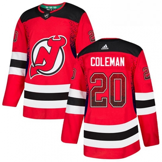 Mens Adidas New Jersey Devils 20 Blake Coleman Authentic Red Drift Fashion NHL Jersey Mens Adidas New Jersey Devils 20 Blake Coleman Authentic Red Drift Fashion NHL Jersey
