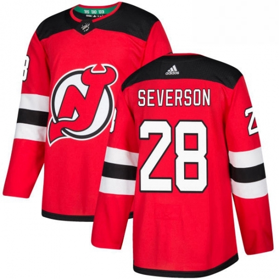 Mens Adidas New Jersey Devils 28 Damon Severson Premier Red Home NHL Jersey Mens Adidas New Jersey Devils 28 Damon Severson Premier Red Home NHL Jersey