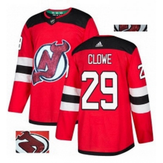 Mens Adidas New Jersey Devils 29 Ryane Clowe Authentic Red Fashion Gold NHL Jersey Mens Adidas New Jersey Devils 29 Ryane Clowe Authentic Red Fashion Gold NHL Jersey