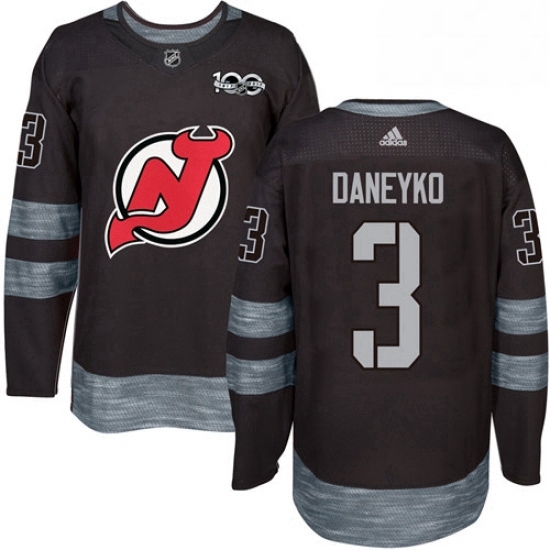 Mens Adidas New Jersey Devils 3 Ken Daneyko Authentic Black 1917 2017 100th Anniversary NHL Jersey Mens Adidas New Jersey Devils 3 Ken Daneyko Authentic Black 1917 2017 100th Anniversary NHL Jersey