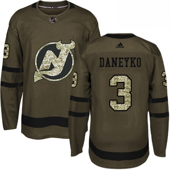 Mens Adidas New Jersey Devils 3 Ken Daneyko Authentic Green Salute to Service NHL Jersey Mens Adidas New Jersey Devils 3 Ken Daneyko Authentic Green Salute to Service NHL Jersey