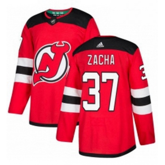 Mens Adidas New Jersey Devils 37 Pavel Zacha Authentic Red Home NHL Jersey Mens Adidas New Jersey Devils 37 Pavel Zacha Authentic Red Home NHL Jersey