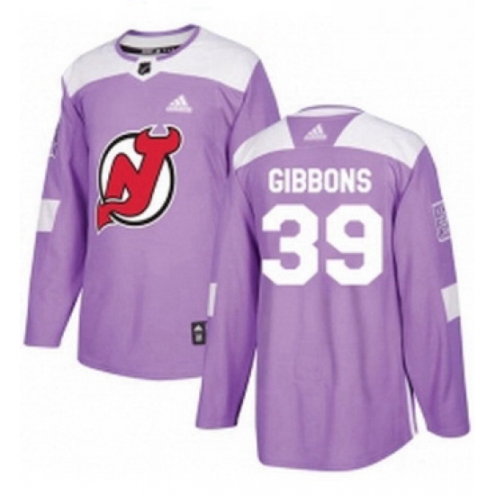 Mens Adidas New Jersey Devils 39 Brian Gibbons Authentic Purple Fights Cancer Practice NHL Jersey Mens Adidas New Jersey Devils 39 Brian Gibbons Authentic Purple Fights Cancer Practice NHL Jersey
