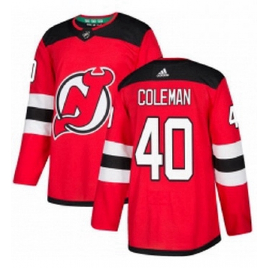 Mens Adidas New Jersey Devils 40 Blake Coleman Premier Red Home NHL Jersey Mens Adidas New Jersey Devils 40 Blake Coleman Premier Red Home NHL Jersey