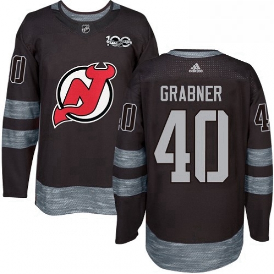 Mens Adidas New Jersey Devils 40 Michael Grabner Authentic Black 1917 2017 100th Anniversary NHL Jersey Mens Adidas New Jersey Devils 40 Michael Grabner Authentic Black 1917 2017 100th Anniversary NHL Jersey
