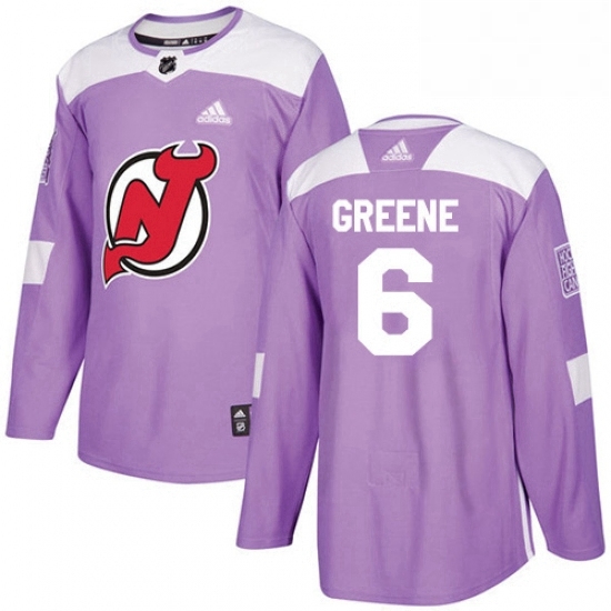 Mens Adidas New Jersey Devils 6 Andy Greene Authentic Purple Fights Cancer Practice NHL Jersey Mens Adidas New Jersey Devils 6 Andy Greene Authentic Purple Fights Cancer Practice NHL Jersey