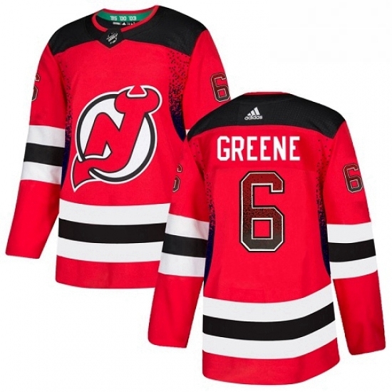 Mens Adidas New Jersey Devils 6 Andy Greene Authentic Red Drift Fashion NHL Jersey Mens Adidas New Jersey Devils 6 Andy Greene Authentic Red Drift Fashion NHL Jersey