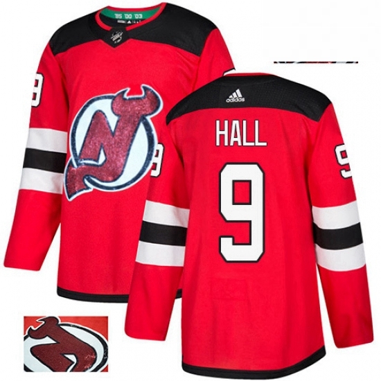 Mens Adidas New Jersey Devils 9 Taylor Hall Authentic Red Fashion Gold NHL Jersey Mens Adidas New Jersey Devils 9 Taylor Hall Authentic Red Fashion Gold NHL Jersey