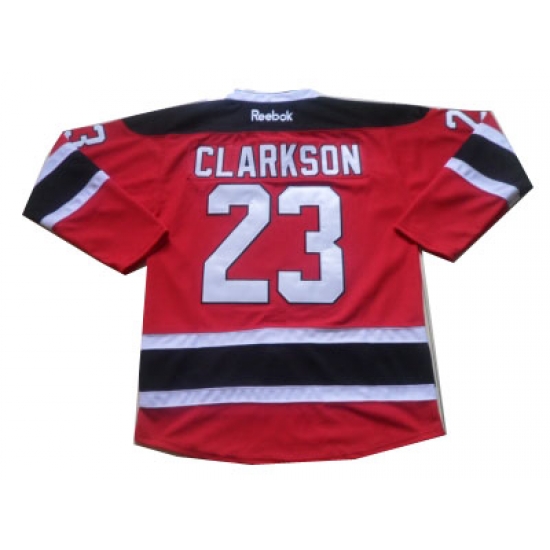 NHL Jerseys New Jersey Devils #23 Clarkson red-black Jerseys NHL Jerseys New Jersey Devils #23 Clarkson red-black Jerseys