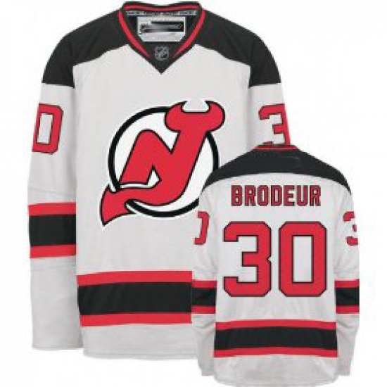 New Jersey Devils #30 Brodeur White Hockey Jersey New Jersey Devils #30 Brodeur White Hockey Jersey