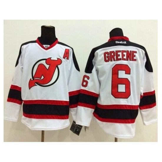 New Jersey Devils #6 Andy Greene White Stitched NHL Jersey New Jersey Devils #6 Andy Greene White Stitched NHL Jersey