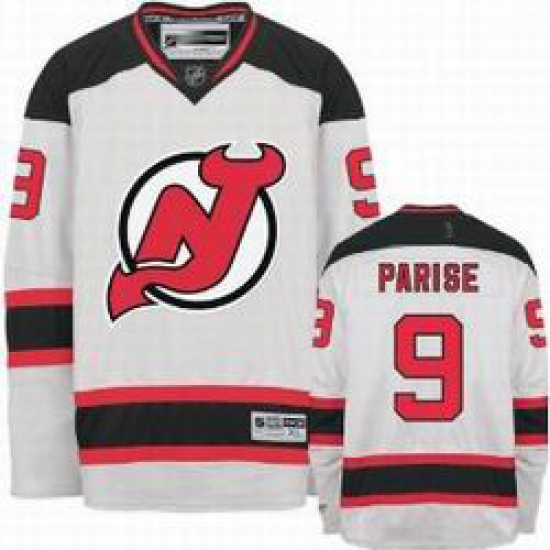 New Jersey Devils #9 Parise Red Hockey white Jersey New Jersey Devils #9 Parise Red Hockey white Jersey
