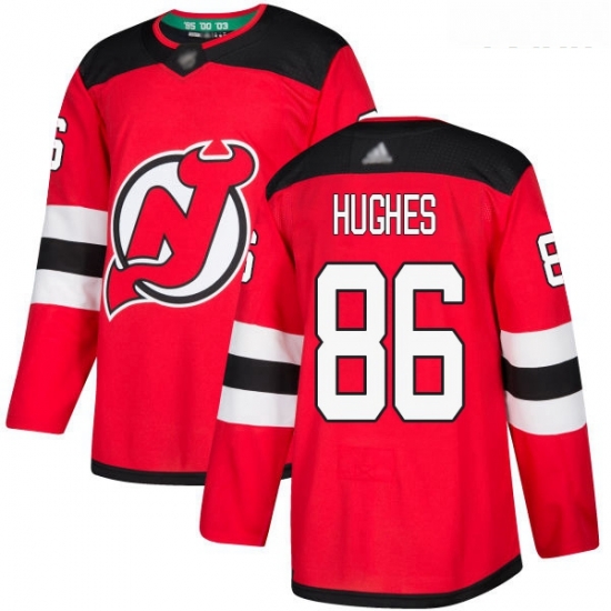 Devils #86 Jack Hughes Red Home Authentic Stitched Youth Hockey Jersey Devils #86 Jack Hughes Red Home Authentic Stitched Youth Hockey Jersey