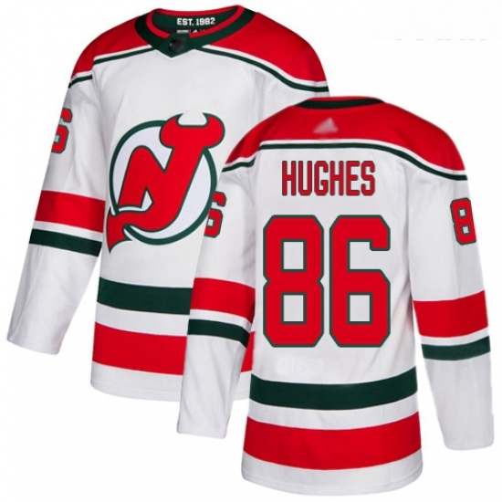 Devils #86 Jack Hughes White Alternate Authentic Stitched Youth Hockey Jersey Devils #86 Jack Hughes White Alternate Authentic Stitched Youth Hockey Jersey