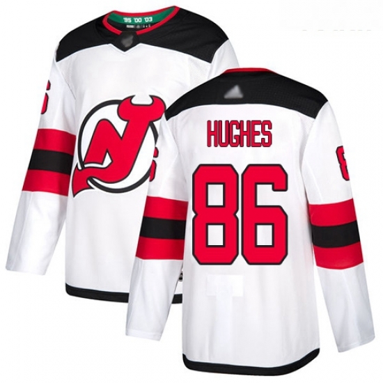 Devils #86 Jack Hughes White Road Authentic Stitched Youth Hockey Jersey Devils #86 Jack Hughes White Road Authentic Stitched Youth Hockey Jersey