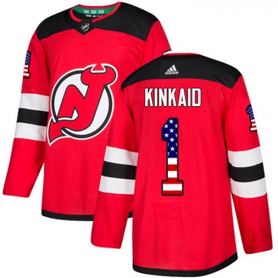 Youth Adidas New Jersey Devils 1 Keith Kinkaid Authentic Red USA Flag Fashion NHL Jersey Youth Adidas New Jersey Devils 1 Keith Kinkaid Authentic Red USA Flag Fashion NHL Jersey