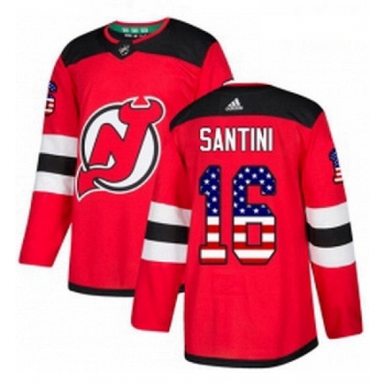 Youth Adidas New Jersey Devils 16 Steve Santini Authentic Red USA Flag Fashion NHL Jersey Youth Adidas New Jersey Devils 16 Steve Santini Authentic Red USA Flag Fashion NHL Jersey