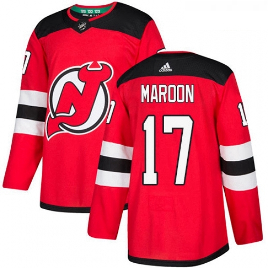 Youth Adidas New Jersey Devils 17 Patrick Maroon Authentic Red Home NHL Jersey Youth Adidas New Jersey Devils 17 Patrick Maroon Authentic Red Home NHL Jersey