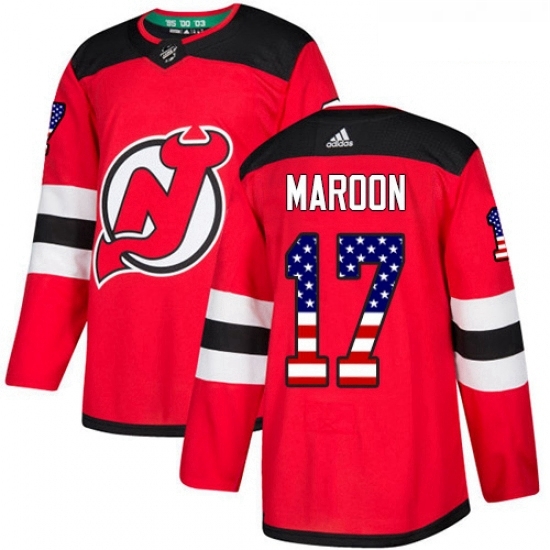 Youth Adidas New Jersey Devils 17 Patrick Maroon Authentic Red USA Flag Fashion NHL Jersey Youth Adidas New Jersey Devils 17 Patrick Maroon Authentic Red USA Flag Fashion NHL Jersey