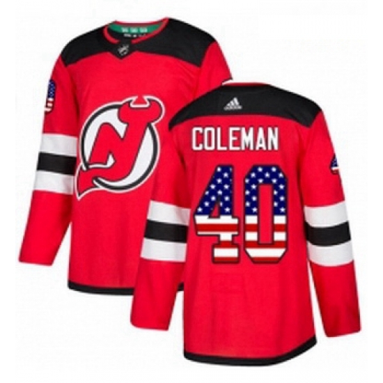 Youth Adidas New Jersey Devils 40 Blake Coleman Authentic Red USA Flag Fashion NHL Jersey Youth Adidas New Jersey Devils 40 Blake Coleman Authentic Red USA Flag Fashion NHL Jersey