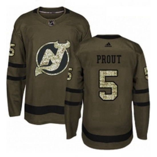 Youth Adidas New Jersey Devils 5 Dalton Prout Authentic Green Salute to Service NHL Jersey Youth Adidas New Jersey Devils 5 Dalton Prout Authentic Green Salute to Service NHL Jersey