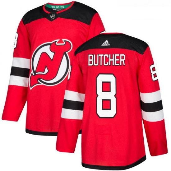 Youth Adidas New Jersey Devils 8 Will Butcher Authentic Red Home NHL Jersey Youth Adidas New Jersey Devils 8 Will Butcher Authentic Red Home NHL Jersey