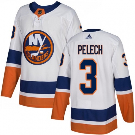Adidas New York Islanders 3 Adam Pelech White Away Authentic Stitched NHL Jersey Adidas New York Islanders 3 Adam Pelech White Away Authentic Stitched NHL Jersey