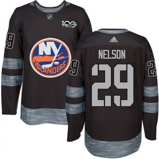 Islanders #29 Brock Nelson Black 1917 2017 100th Anniversary Stitched NHL Jersey Islanders #29 Brock Nelson Black 1917 2017 100th Anniversary Stitched NHL Jersey