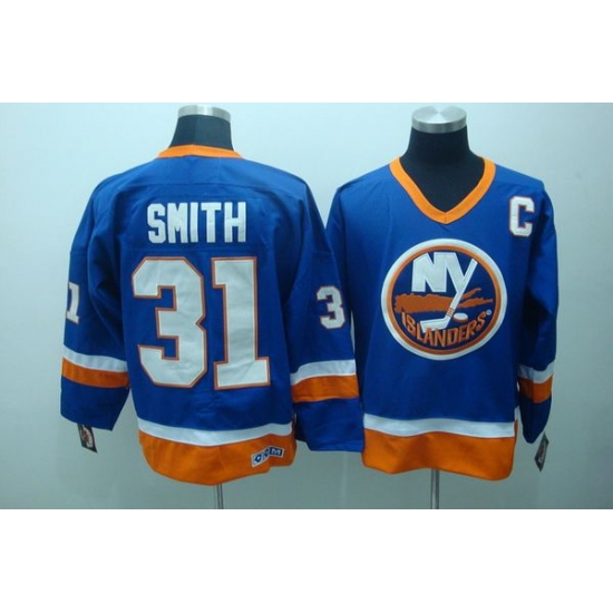 Islanders #31 Billy Smith Stitched Baby Blue CCM Throwback NHL Jersey Islanders #31 Billy Smith Stitched Baby Blue CCM Throwback NHL Jersey