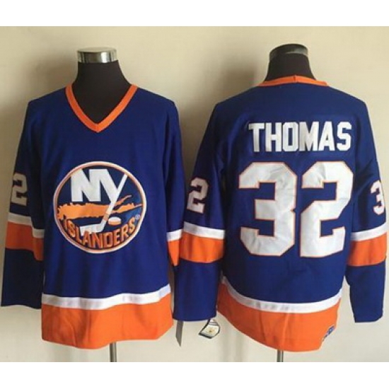 Islanders #32 Thomas Baby Blue CCM Throwback Stitched NHL Jersey Islanders #32 Thomas Baby Blue CCM Throwback Stitched NHL Jersey