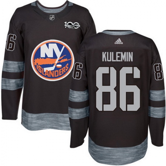 Islanders #86 Nikolay Kulemin Black 1917 2017 100th Anniversary Stitched NHL Jersey Islanders #86 Nikolay Kulemin Black 1917 2017 100th Anniversary Stitched NHL Jersey
