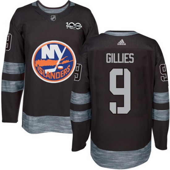 Islanders #9 Clark Gillies Black 1917 2017 100th Anniversary Stitched NHL Jersey Islanders #9 Clark Gillies Black 1917 2017 100th Anniversary Stitched NHL Jersey