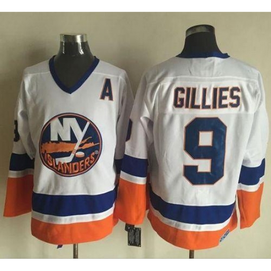 Islanders #9 Clark Gillies White CCM Throwback Stitched NHL Jersey Islanders #9 Clark Gillies White CCM Throwback Stitched NHL Jersey