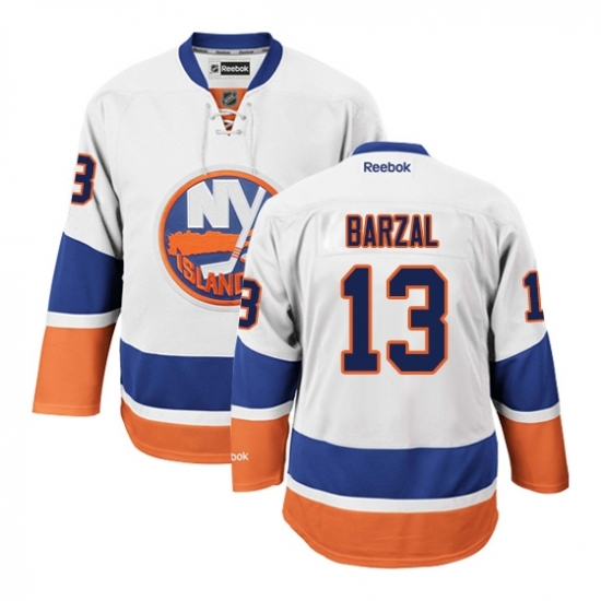 Men New York Islanders #13 Mathew Barzal Blue NHL Jersey Men New York Islanders #13 Mathew Barzal Blue NHL Jersey