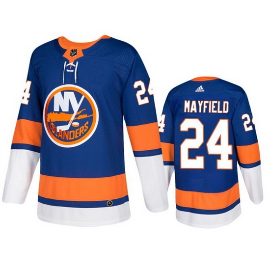 Men New York Islanders 24 Scott Mayfield Royal Stitched Jersey Men New York Islanders 24 Scott Mayfield Royal Stitched Jersey
