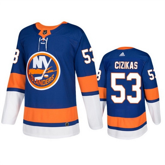 Men New York Islanders 53 Casey Cizikas Royal Stitched Jersey Men New York Islanders 53 Casey Cizikas Royal Stitched Jersey