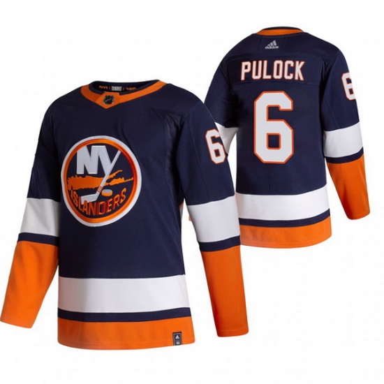 Men New York Islanders 6 Ryan Pulock Navy Blue Adidas 2020 21 Reverse Retro Alternate NHL Jersey Men New York Islanders 6 Ryan Pulock Navy Blue Adidas 2020 21 Reverse Retro Alternate NHL Jersey