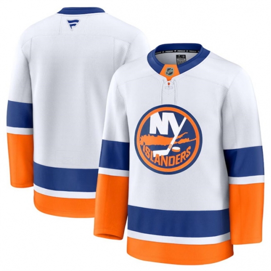 Men New York Islanders Blank White 2024 25 Away Stitched Hockey Jersey Men New York Islanders Blank White 2024 25 Away Stitched Hockey Jersey