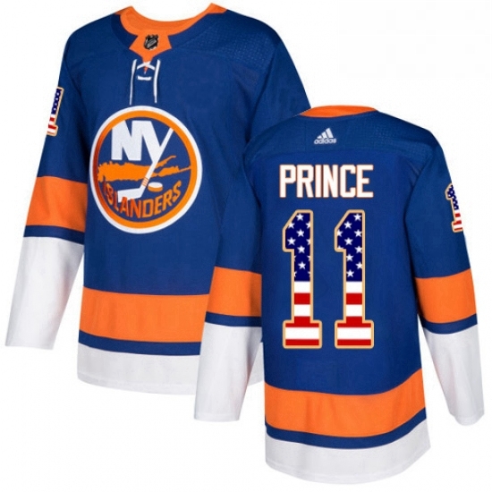 Mens Adidas New York Islanders 11 Shane Prince Authentic Royal Blue USA Flag Fashion NHL Jersey Mens Adidas New York Islanders 11 Shane Prince Authentic Royal Blue USA Flag Fashion NHL Jersey